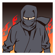 He is a ninja!