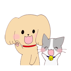 dog&cat Sticker