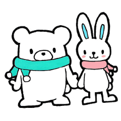 Romantic Bear & Rabbit