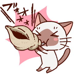 Sticker Of The Small Siamese Cat Line貼圖 Line Store