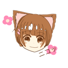 猫耳女の子のスタンプ Line スタンプ Line Store