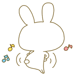 Sticker.little rabbit2