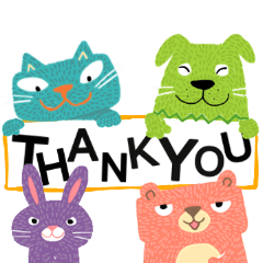 Junsの仲良しカラフルアニマルズ Line スタンプ Line Store Junsの仲良しカラフルアニマルズ Line スタンプ Line Store