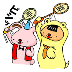 Mr.yochiyochi&alpaca Love Badminton2