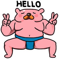 pink sumo bear