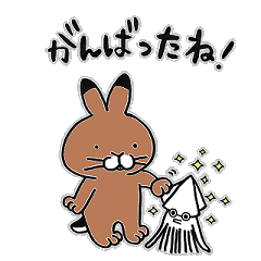 Rabbit and squid Part 2 – LINE貼圖 | LINE STORE