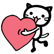 long distance relationship sticker (J)
