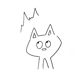 Roughly drawn cat