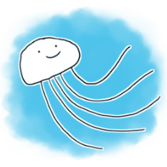 Sticker of jellyfish.