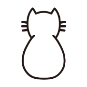 White cat facing the back.