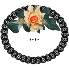 薔薇と小悪魔黒レース カスタマイズ Line スタンプ Line Store 薔薇と小悪魔黒レース カスタマイズ Line スタンプ Line Store