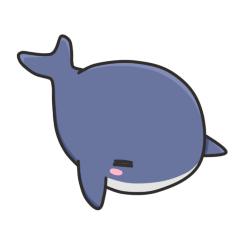 A Sticker of a whale