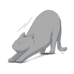 12 kinds of cat stickers /  russian blue