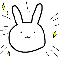 Funny Japanese Rabbit Sticker