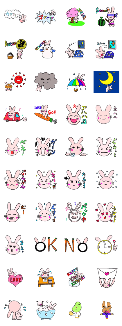 Cheeks red rabbit
