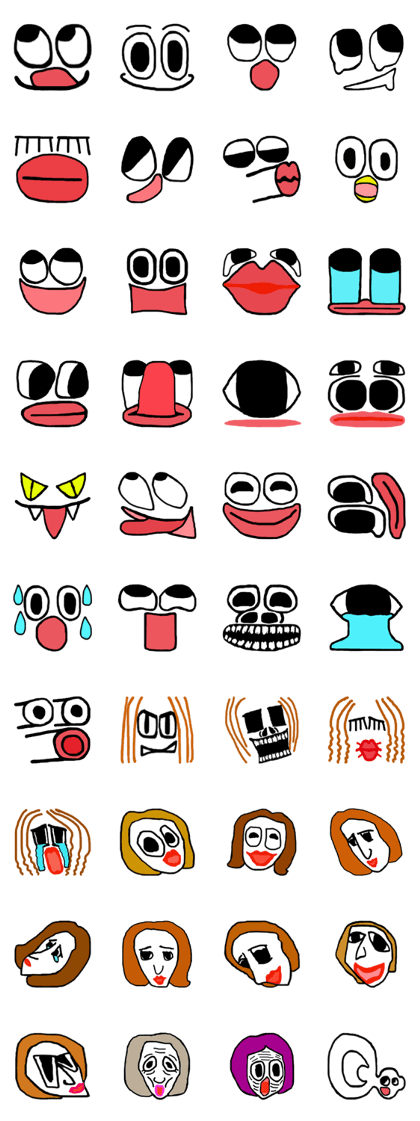 Face (There is no letter)5 woman