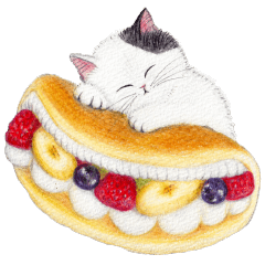 ほっこり猫と食べ物2 Line スタンプ Line Store ほっこり猫と食べ物2 Line スタンプ Line Store