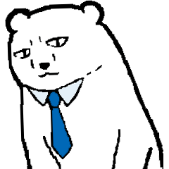 polar bear office worker