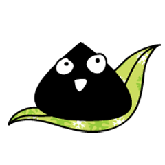 Black rice dumplings emoji