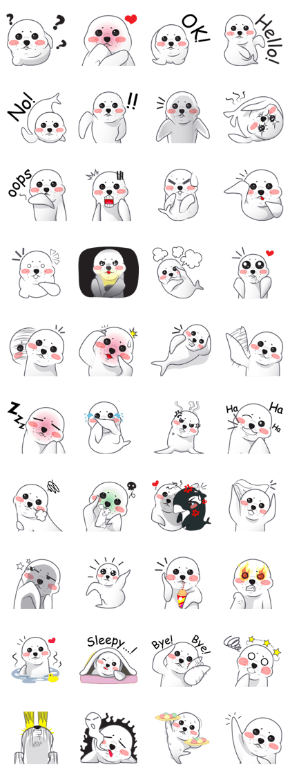 Cartoon seal v.0001