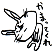 white white rabbit stickers