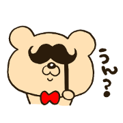 Heartwarming bear sticker