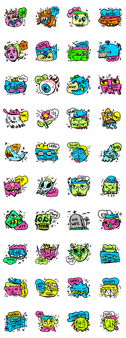 Weird Scribble Kids