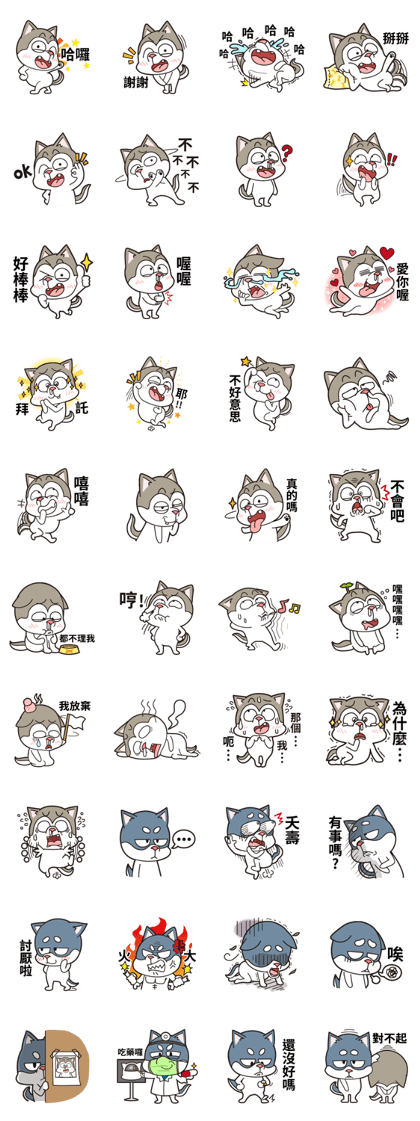 Stupid Husky Puchuji (Chinese)