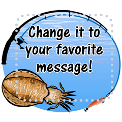 Message sticker of saltwater fish 1_EN