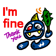 It is a sticker of Japanese oni 2