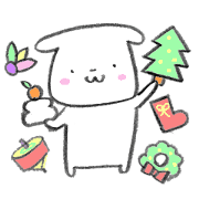 shiro-inu winter