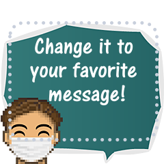 Male character message sticker 1_EN