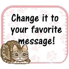 Message sticker of cats 1_EN