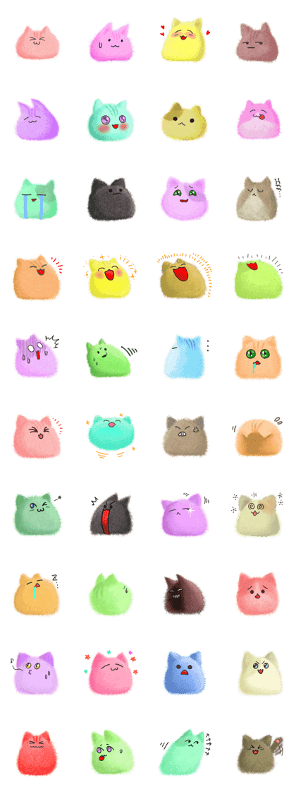 Fluffy balls (5) The plump cats