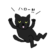 Talkative black cat