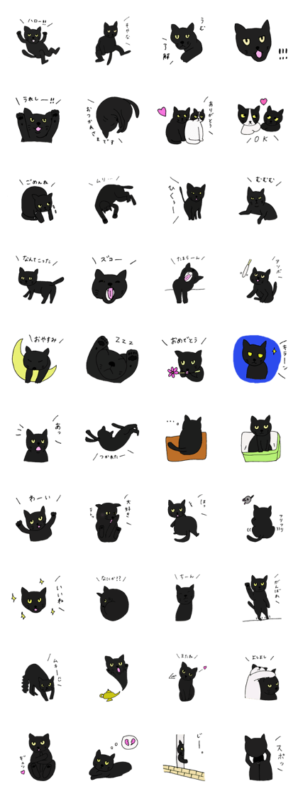 Talkative black cat