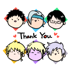 Six guys "Thank you"