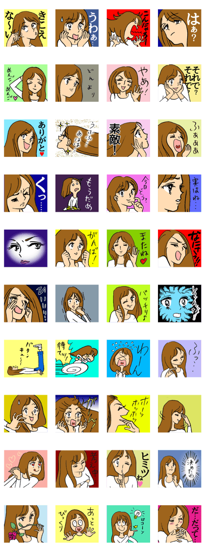 Japanese shoujo manga~girl's comic style