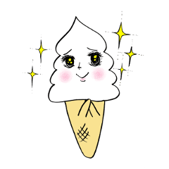 soft ice cream sticker "soft chan"
