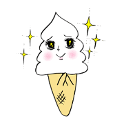 soft ice cream sticker "soft chan"