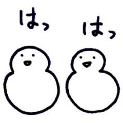 rice cake & snowman