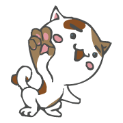 Tortoiseshell cat Sticker Part1
