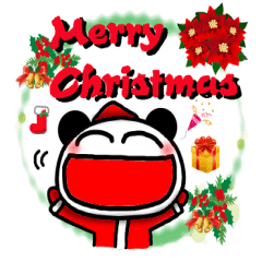 Christmas panda Sticker