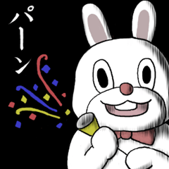 Sticker of the free rabbit