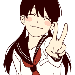 ほんわかシリーズ セーラー服 Line スタンプ Line Store ほんわかシリーズ セーラー服 Line スタンプ Line Store