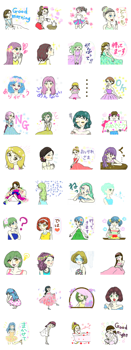 flower girl sticker