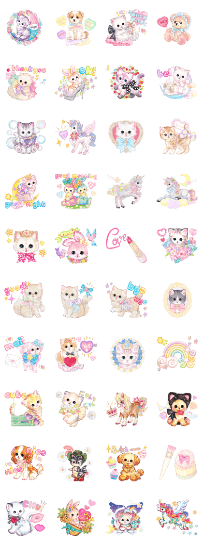 Lovely fashionable cats