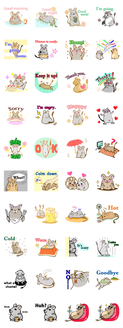 Cute Degus mouse ~Ver. English~