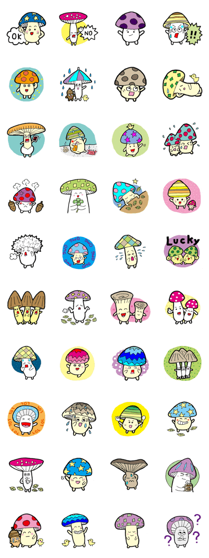 Lively mushrooms 2