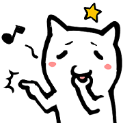 Soft touch of fairy cat sticker